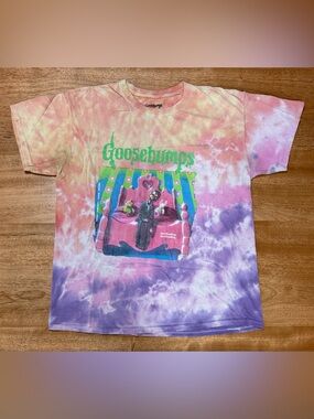 Goosebumps - Men’s Tie Dye T-Shirt | Slappy Night of Living Dummy | Size Large